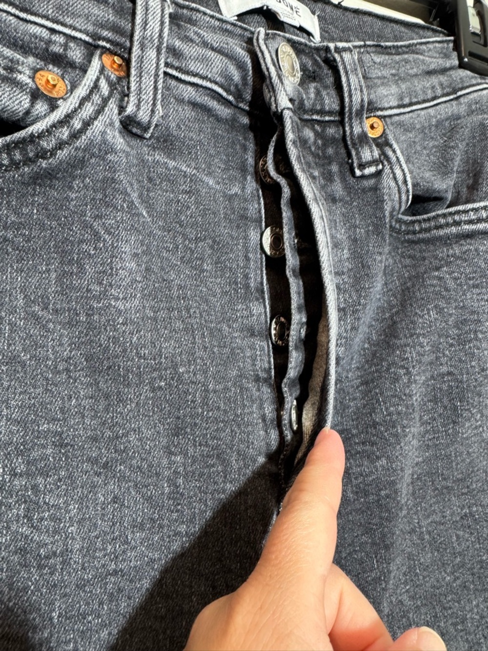 Re/Done Black Denim Women’s - Picture 8 of 8